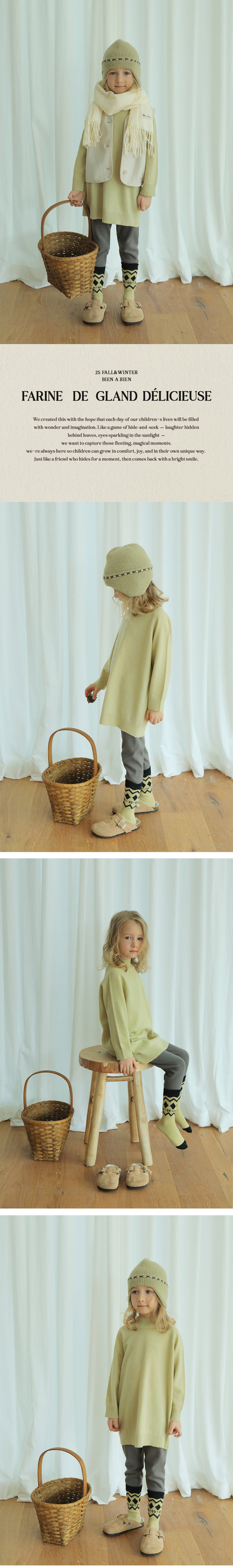 Bien A Bien - Korean Children Fashion - #littlefashionista - Reya Long Knit Pullover - 2