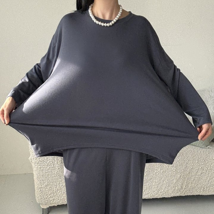 Bignarae - Korean Women Fashion - #momslook - Span Round Pocket Set - 8