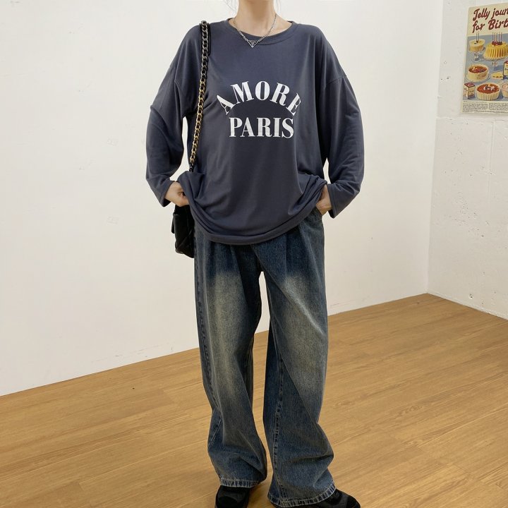 Bignarae - Korean Women Fashion - #momslook - Span Amore Tee - 10
