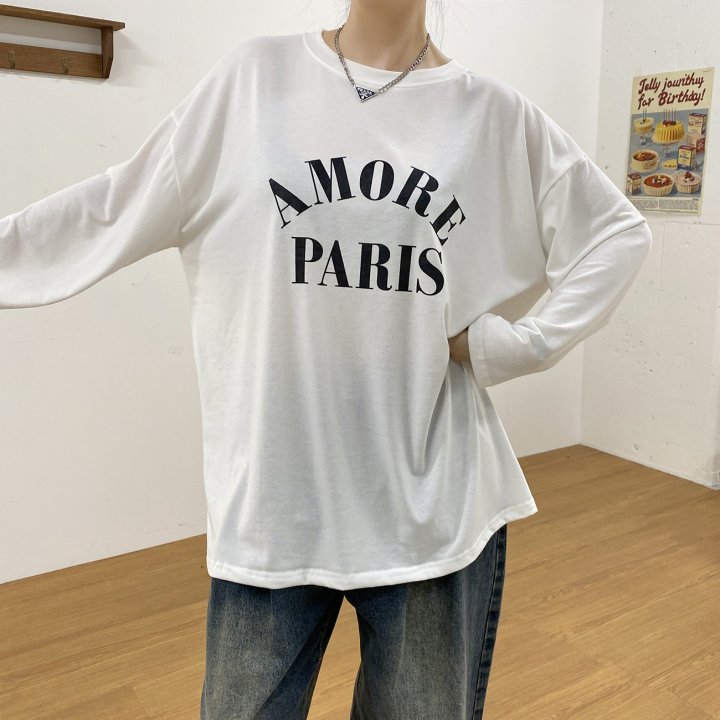 Bignarae - Korean Women Fashion - #momslook - Span Amore Tee - 2