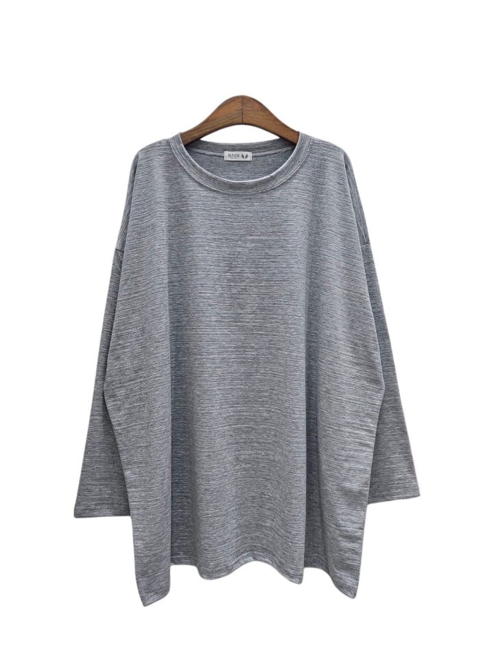 Bignarae - Korean Women Fashion - #womensfashion - Span Slub Round Tee - 4