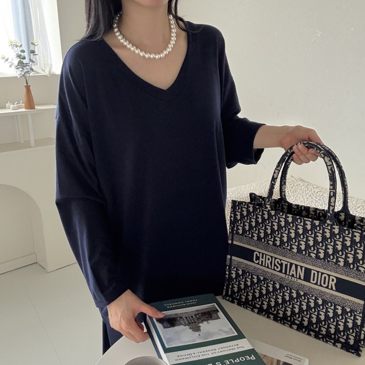 Bignarae - Korean Women Fashion - #womensfashion - Span V-Neck Pocket Set - 2