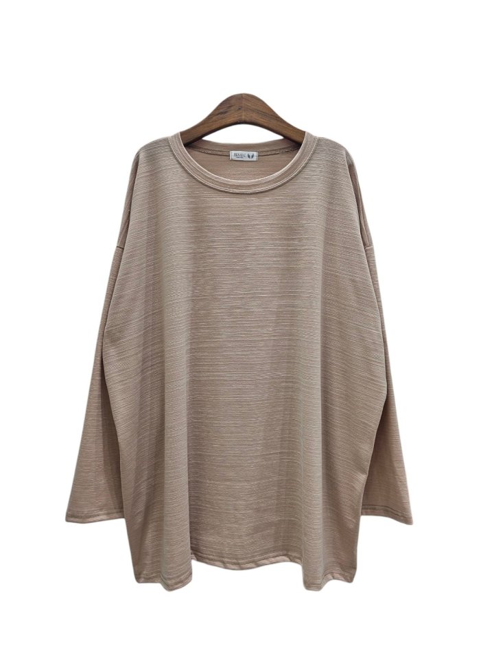 Bignarae - Korean Women Fashion - #womensfashion - Span Slub Round Tee - 3