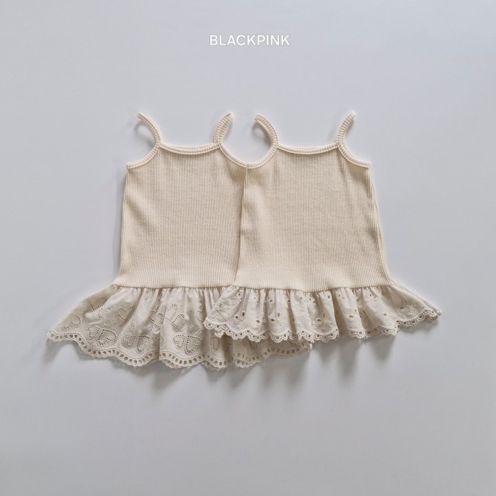 Black Pink - Korean Children Fashion - #Kfashion4kids - Layered Lace Autumn Sleeveless
