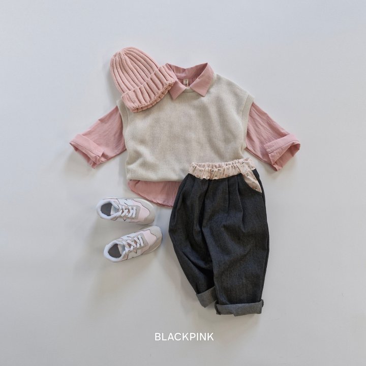 Black Pink - Korean Children Fashion - #Kfashion4kids - Aurora Knit Vest - 11