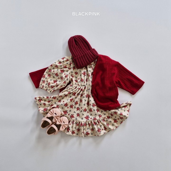 Black Pink - Korean Children Fashion - #Kfashion4kids - Velvet Rose One-piece - 8