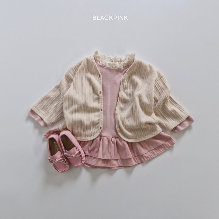 Black Pink - Korean Children Fashion - #Kfashion4kids - Lace Mini One-piece - 6