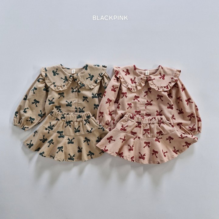 Black Pink - Korean Children Fashion - #kidzfashiontrend - Girl Ribbon Set - 4