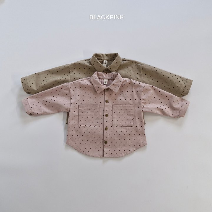 Black Pink - Korean Children Fashion - #Kfashion4kids - Dot Shacket - 2