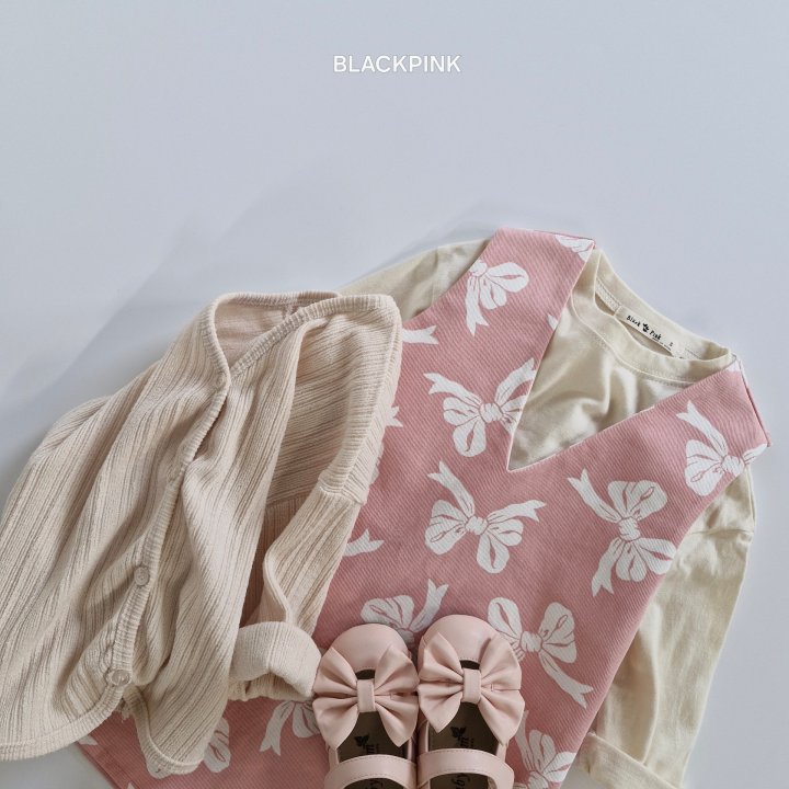 Black Pink - Korean Children Fashion - #Kfashion4kids - Lia Ribbon One-piece - 10