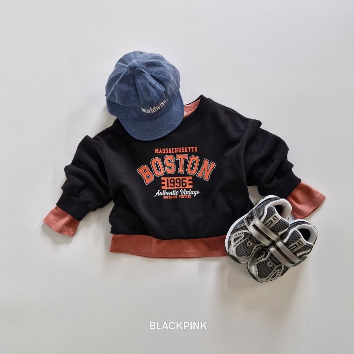 Black Pink - Korean Children Fashion - #Kfashion4kids - Boston Sweatshirt - 9