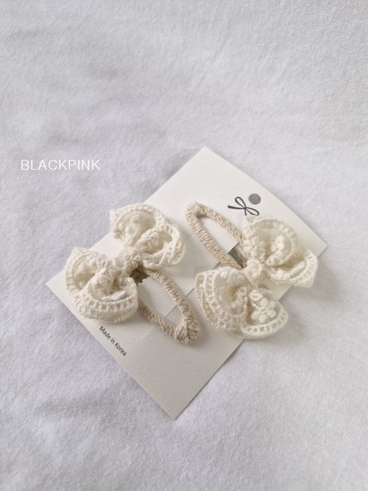 Black Pink - Korean Children Fashion - #Kfashion4kids - Rothy Lace Snap Clip