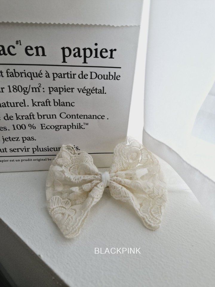 Black Pink - Korean Children Fashion - #Kfashion4kids - Rose Lace Hair Clip - 8