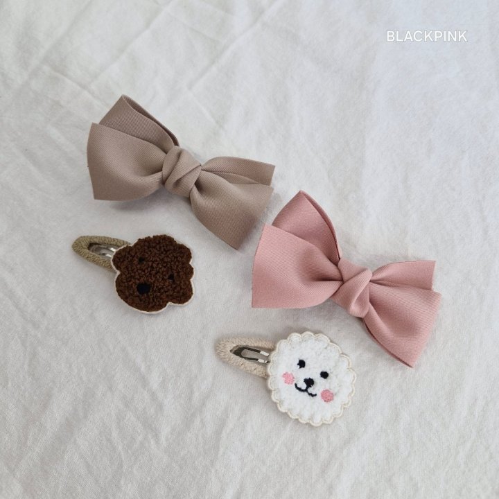 Black Pink - Korean Children Fashion - #Kfashion4kids - Poodle Ribbon Set (set of 2) - 6