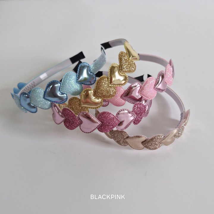 Black Pink - Korean Children Fashion - #Kfashion4kids - Heart Pearl Headband - 3