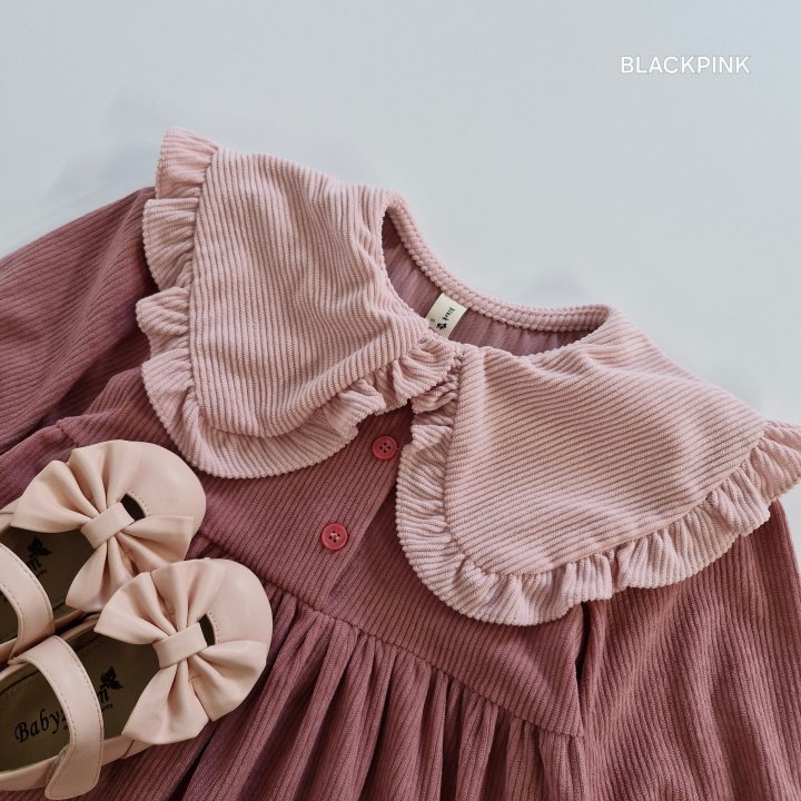 Black Pink - Korean Children Fashion - #childofig - Jetty Corduroy One-piece - 8