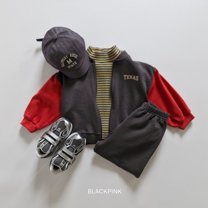 Black Pink - Korean Children Fashion - #childofig - Texas Zip-up - 7