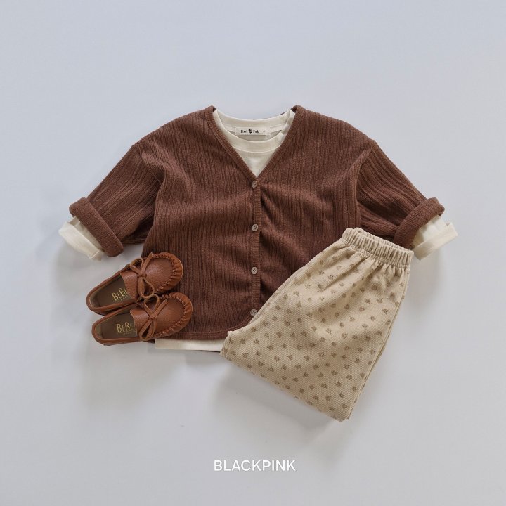 Black Pink - Korean Children Fashion - #childofig - Knit Cardigan - 12
