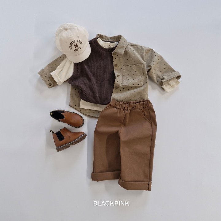 Black Pink - Korean Children Fashion - #childofig - Dot Shacket - 8