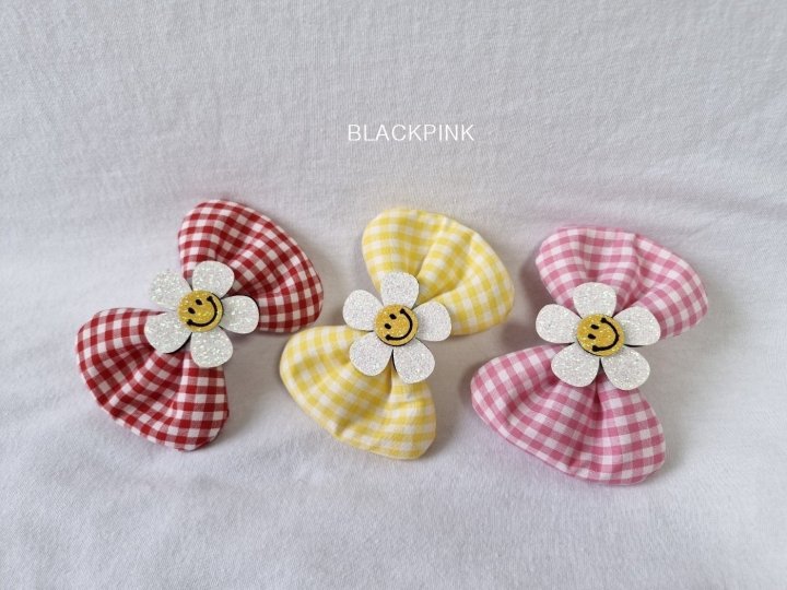 Black Pink - Korean Children Fashion - #prettylittlegirls - Smile Check Ribbon - 4