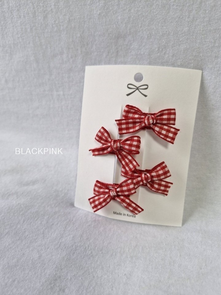 Black Pink - Korean Children Fashion - #childofig - Mini Ribbon Set - 4