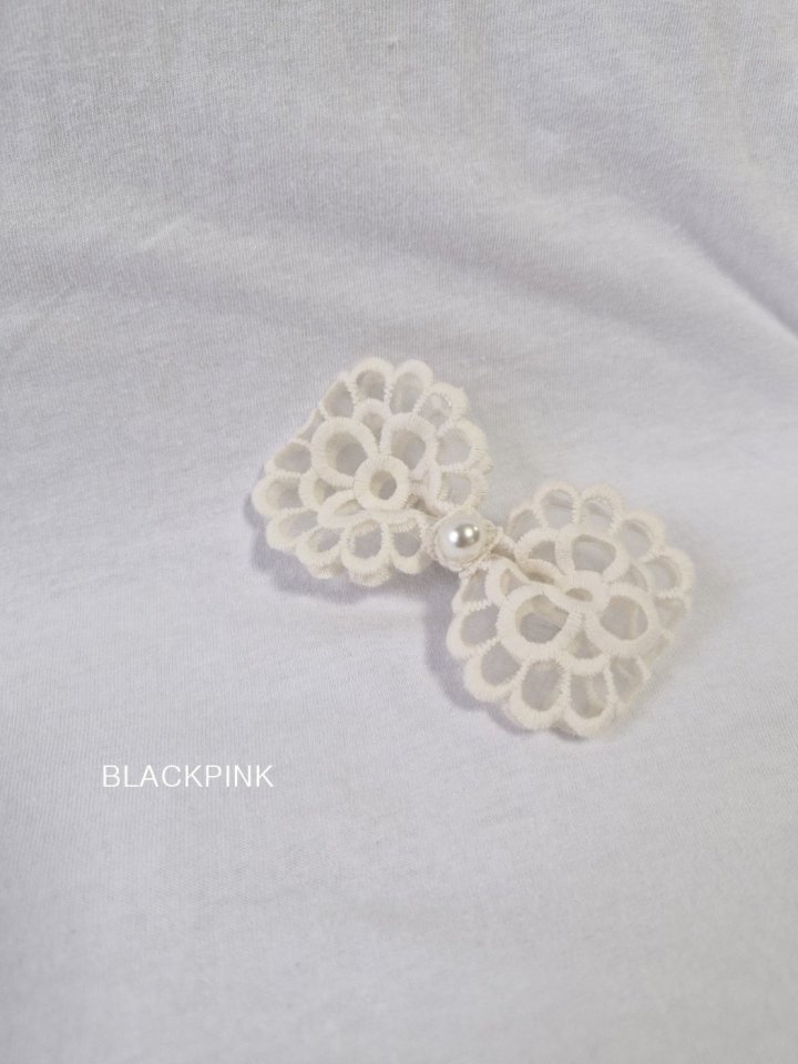 Black Pink - Korean Children Fashion - #childofig - Eva Lace Pin - 2