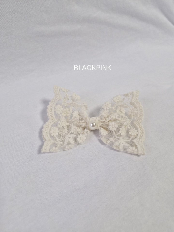 Black Pink - Korean Children Fashion - #childofig - Heather Lace Ribbon Pin