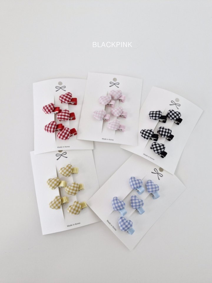 Black Pink - Korean Children Fashion - #childofig - Mini Heart Bean Set - 9