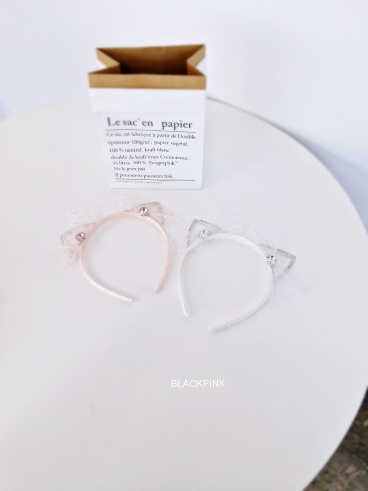 Black Pink - Korean Children Fashion - #childofig - Cat Jewel Headband - 8