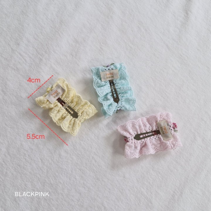 Black Pink - Korean Children Fashion - #childofig - Frill Lace Pin - 9