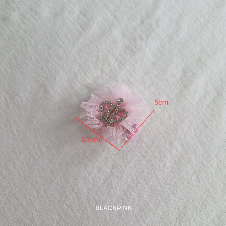Black Pink - Korean Children Fashion - #childofig - Mini Crown Hair Clip - 11
