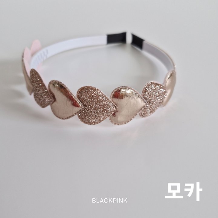 Black Pink - Korean Children Fashion - #childofig - Heart Pearl Headband - 9
