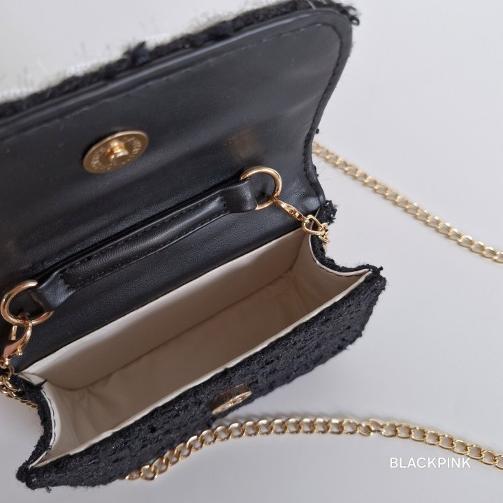 Black Pink - Korean Children Fashion - #childofig - Pearl Cubic Mini Bag - 7