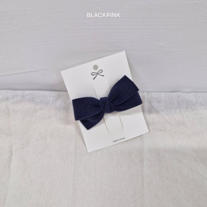 Black Pink - Korean Children Fashion - #childofig - Wool Ribbon Hair Clip - 10