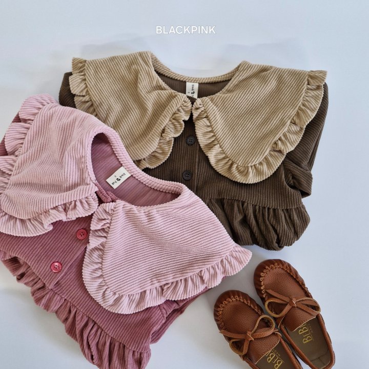 Black Pink - Korean Children Fashion - #childrensboutique - Jetty Corduroy One-piece - 9