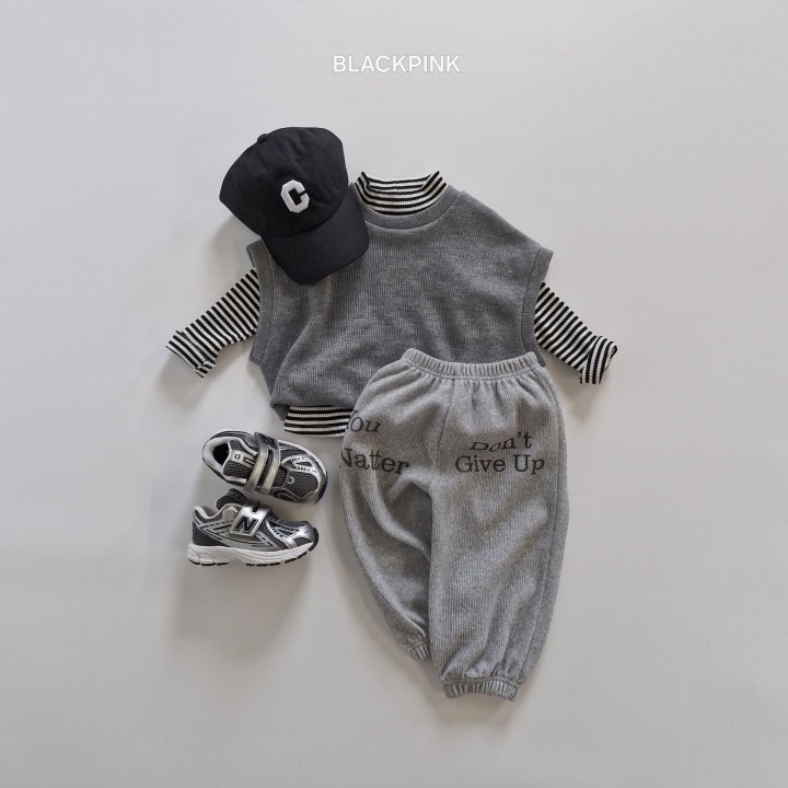 Black Pink - Korean Children Fashion - #childofig - Aurora Knit Vest - 4