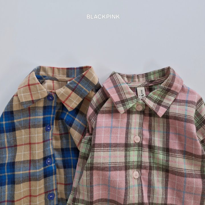 Black Pink - Korean Children Fashion - #childrensboutique - Bright Check Shirt - 3