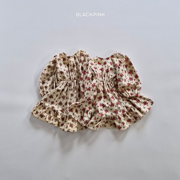 Black Pink - Korean Children Fashion - #childrensboutique - Velvet Rose One-piece