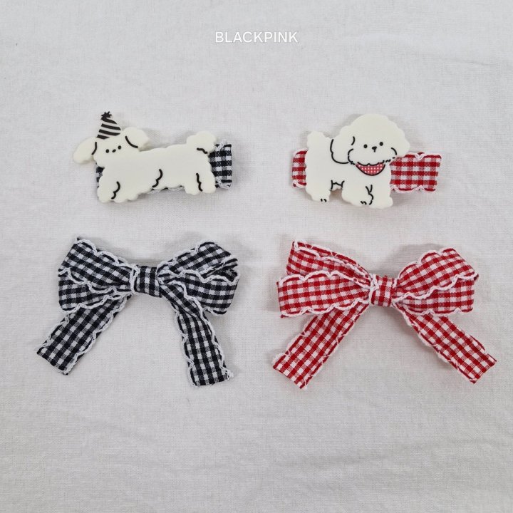 Black Pink - Korean Children Fashion - #childrensboutique - Check Dog (set of 2) - 8