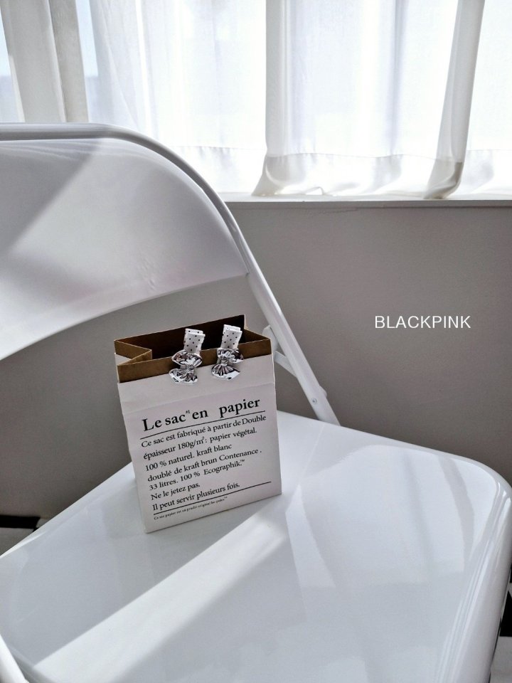 Black Pink - Korean Children Fashion - #childrensboutique - Silver Ribbon Dot Pin Set - 10
