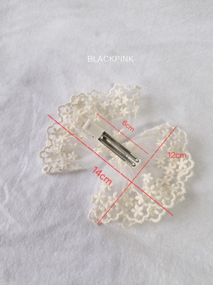 Black Pink - Korean Children Fashion - #childrensboutique - Alyssa Lace Pin - 7