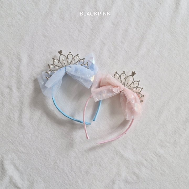 Black Pink - Korean Children Fashion - #childrensboutique - Heart Crown Headband - 2