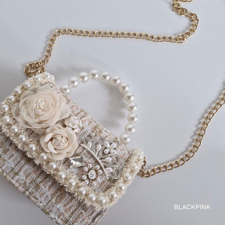 Black Pink - Korean Children Fashion - #childrensboutique - Pearl Cubic Mini Bag - 9