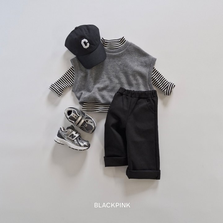 Black Pink - Korean Children Fashion - #designkidswear - Aurora Knit Vest - 5