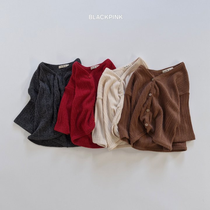 Black Pink - Korean Children Fashion - #designkidswear - Knit Cardigan