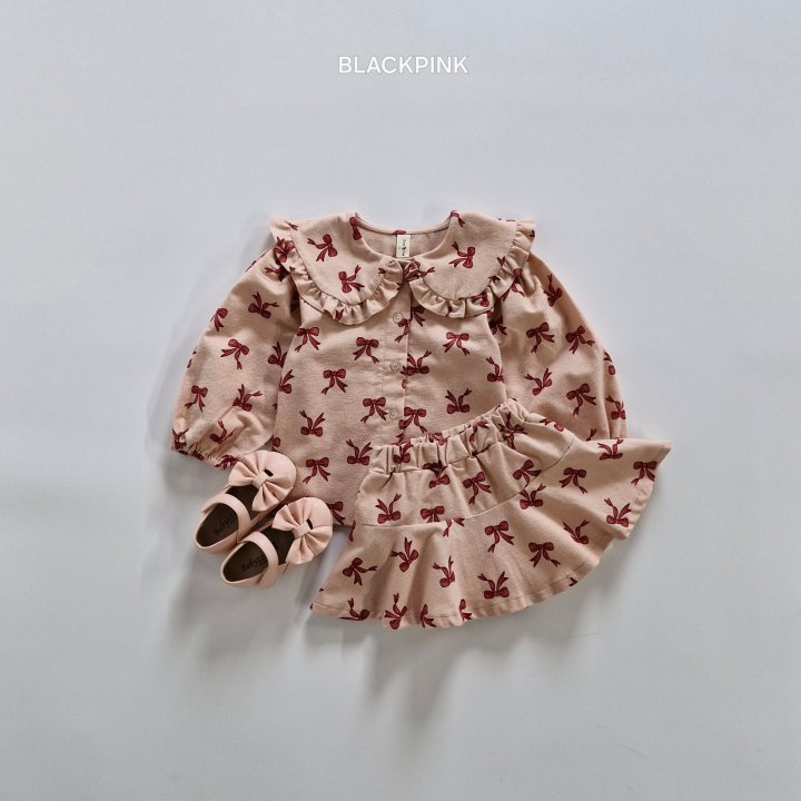 Black Pink - Korean Children Fashion - #designkidswear - Girl Ribbon Set - 12