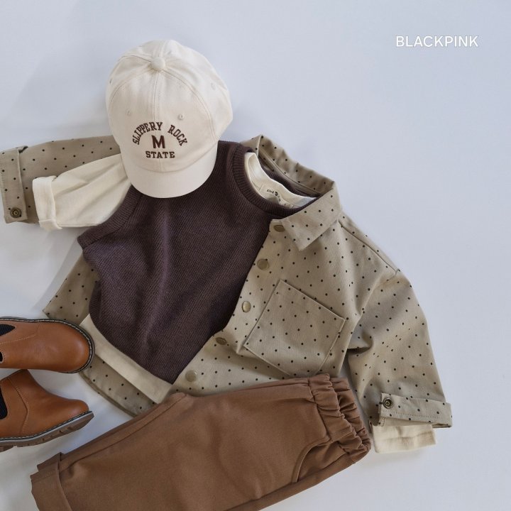 Black Pink - Korean Children Fashion - #designkidswear - Dot Shacket - 10