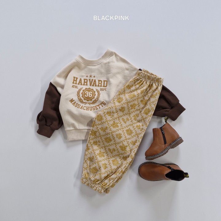 Black Pink - Korean Children Fashion - #designkidswear - Harvard Raglan Sweatshirt - 8