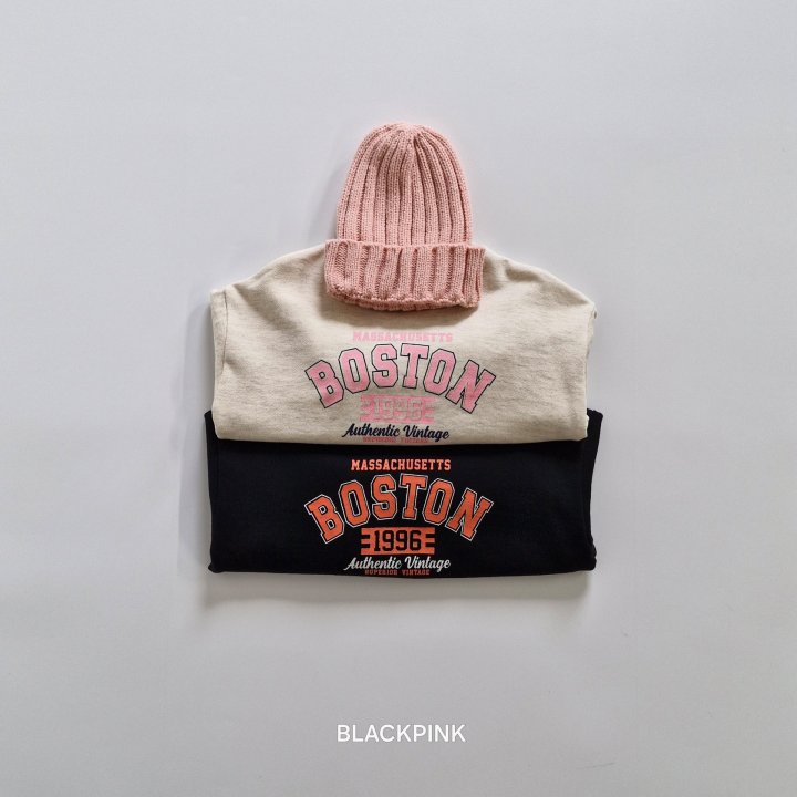 Black Pink - Korean Children Fashion - #designkidswear - Boston Sweatshirt - 3
