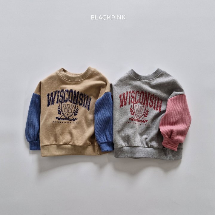 Black Pink - Korean Children Fashion - #designkidswear - Knit Contrast Sweatshirt - 2